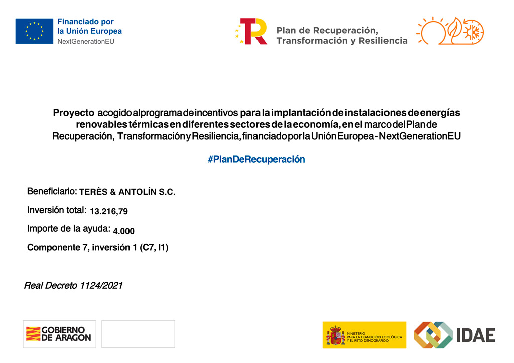 Proyecto acogido al Plan de Recuperación, Transformación y Resiliencia